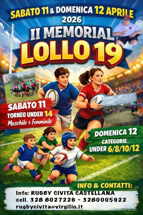 Locandina 2 Memorial Lollo 19 11 e 12 aprile 2026